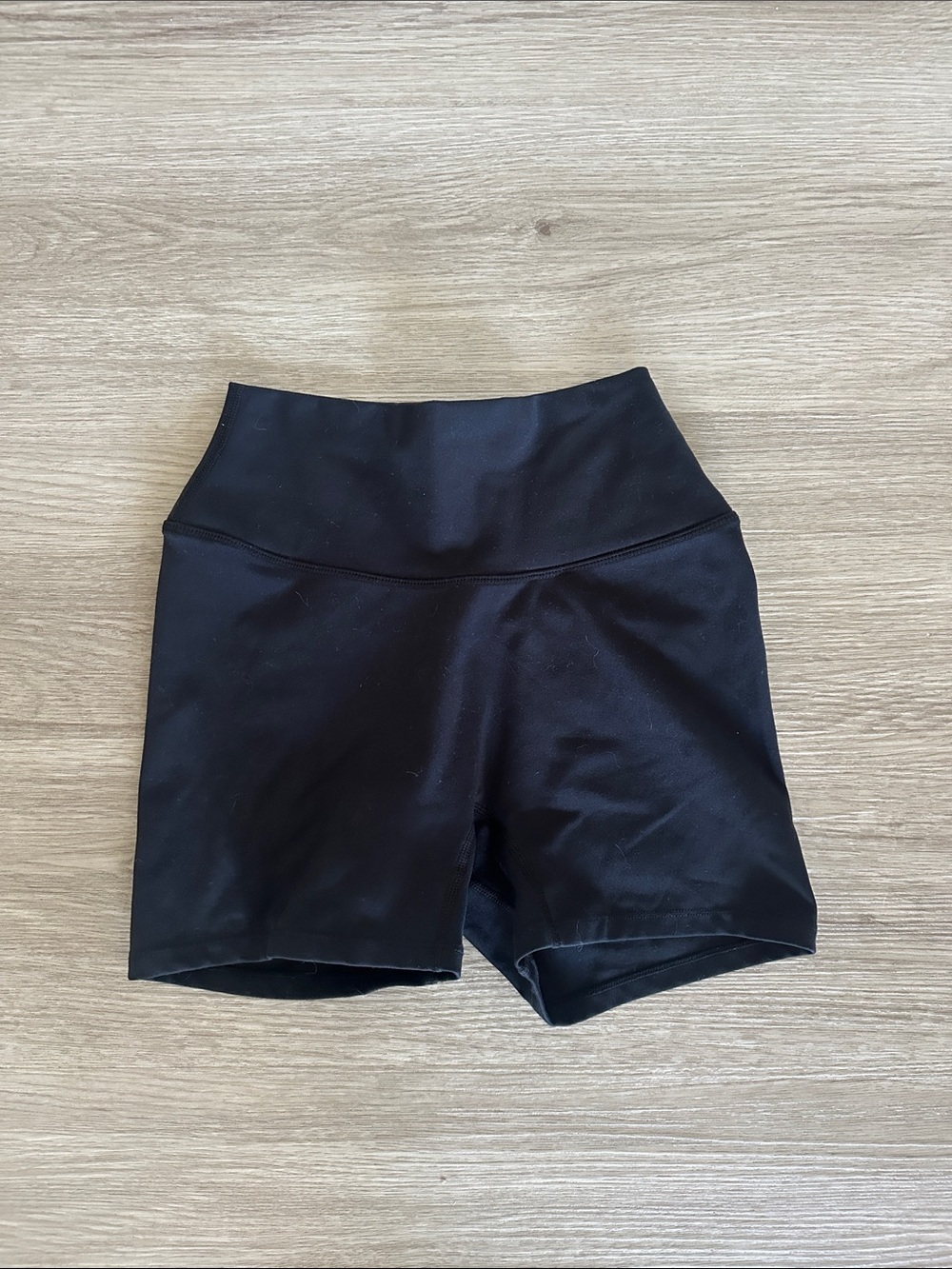Saski Collection Black Biker Shorts 4”